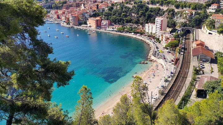 Vue panoramique de Villefranche sur Mer, Côte d'Azur