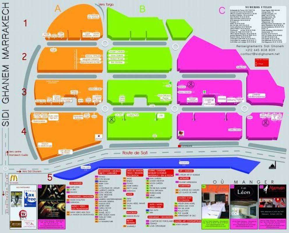 plan des souks de Marrakech