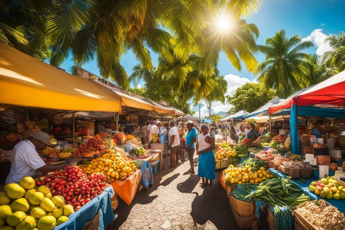 marché en martinique