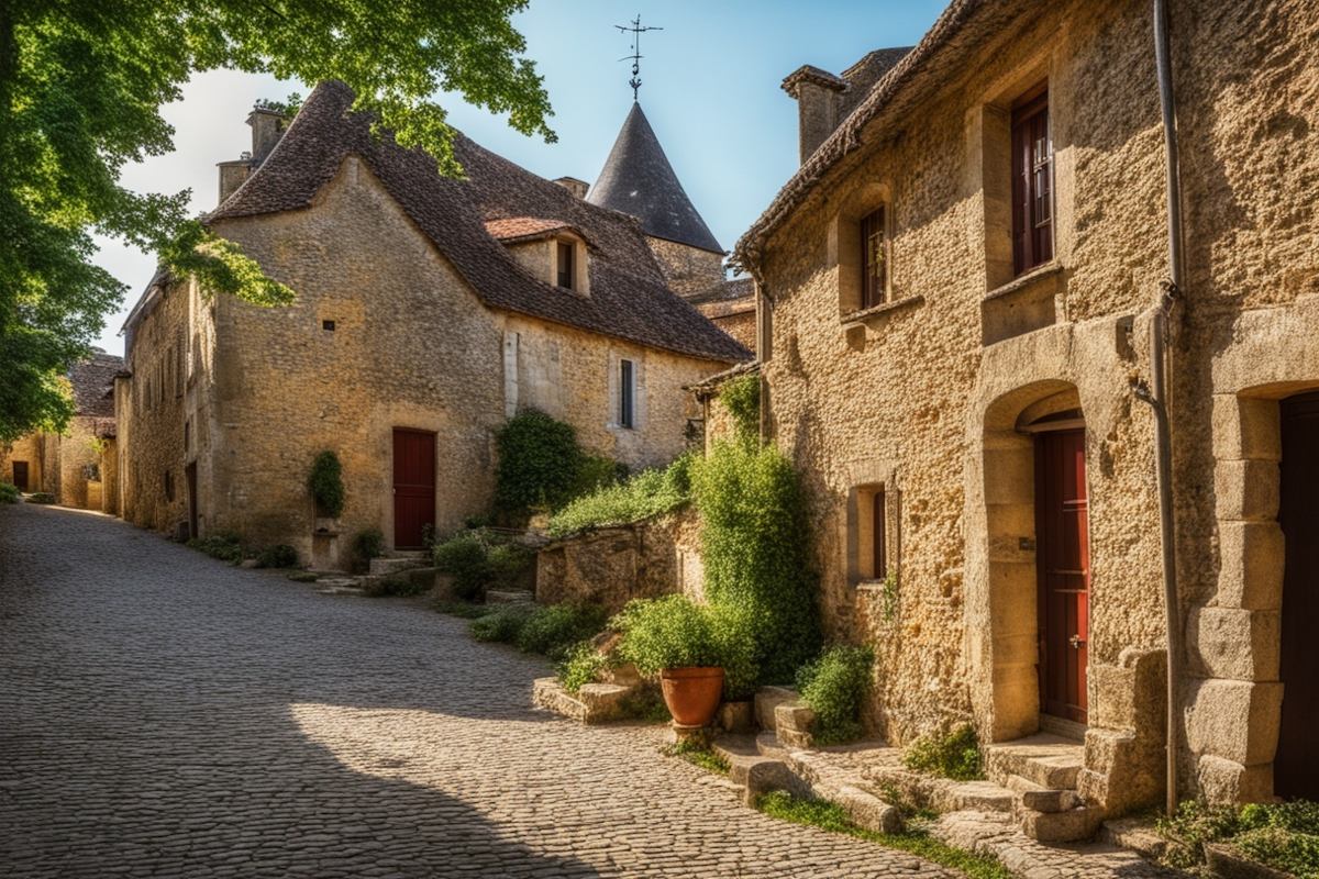 Village Médiéval Dans Le Lot