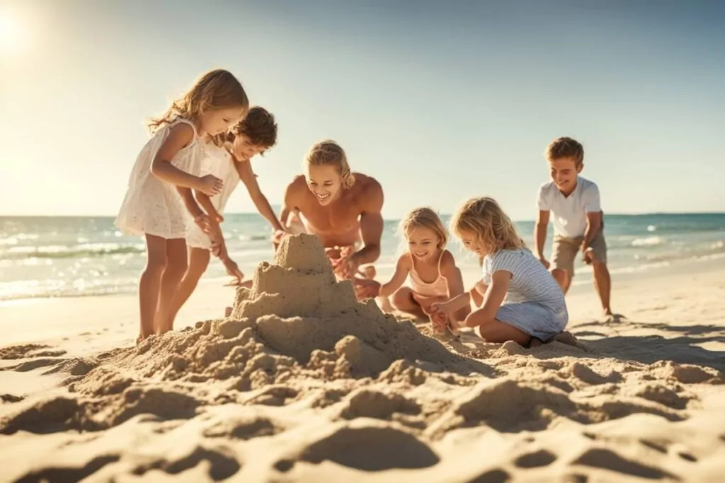 Vacances en famille plage