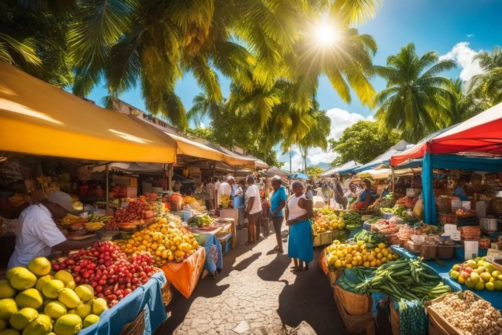 marché en martinique
